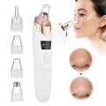 GlowClear™ 5-in-1 Blackhead Remover | Portable Electric Blackhead Extractor with 5 Probes – Face Pore Cleaner & Cosmetic Instrument with LCD Display